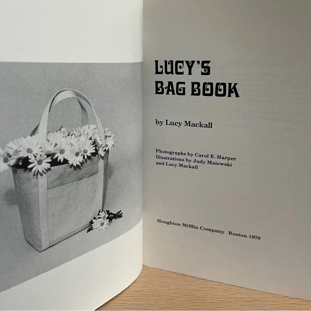 Lucy's Bag Book 1978 Patterns With Instructions Lucy Mackall Paperback 42 Bags